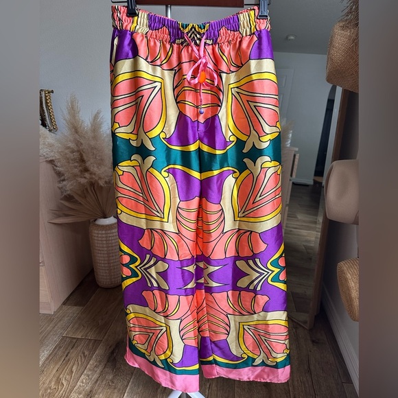 Zara Satin Palazzo Pants NWT - Picture 1 of 6